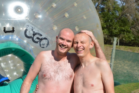 Ben and Andy Zorbing