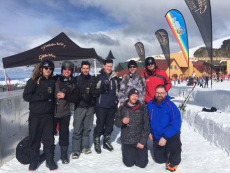 Group pic at Gay Ski Week QT