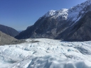 Downhill view of Fox Glacier