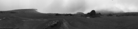 Volcanic wasteland panorama